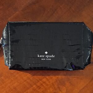 Kate Spade Black Embossed Pouch